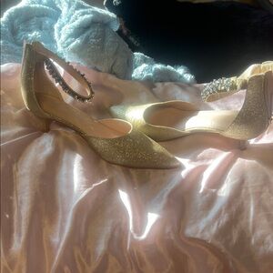 Amazon Gold Glitter Women's Heels